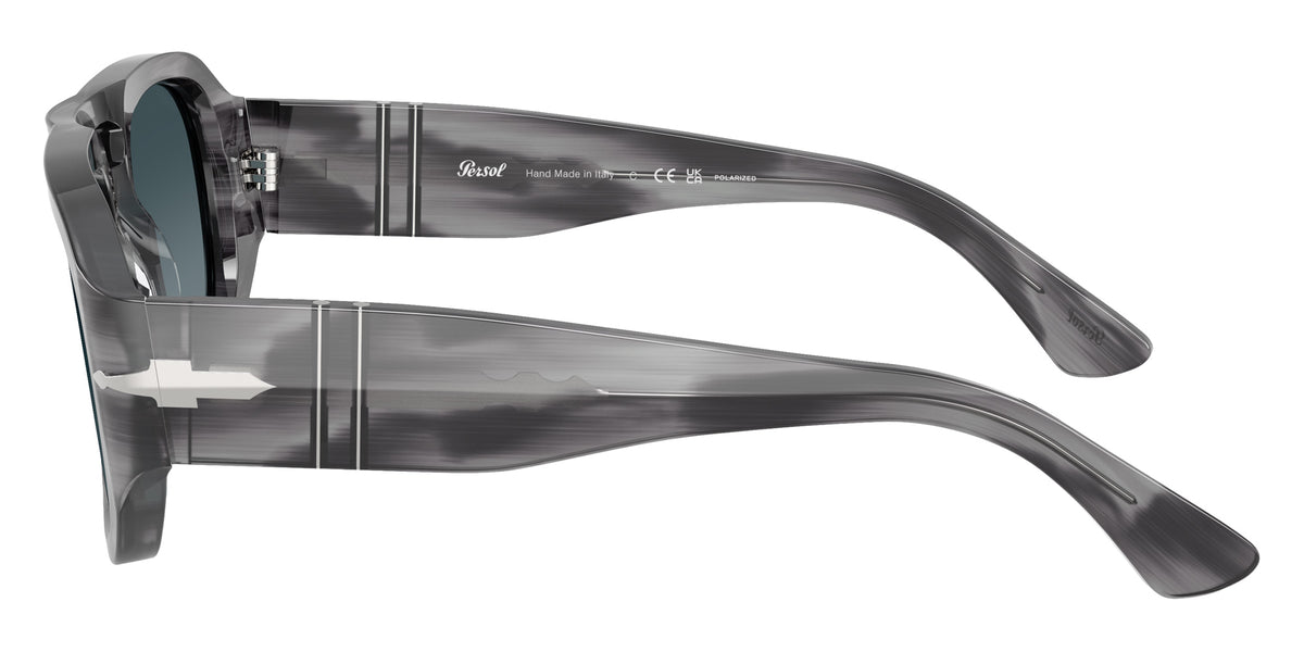 Persol® PO3373S Sunglasses PO3373S 1192S3 56 - Vincent Striped Grey Light Blu