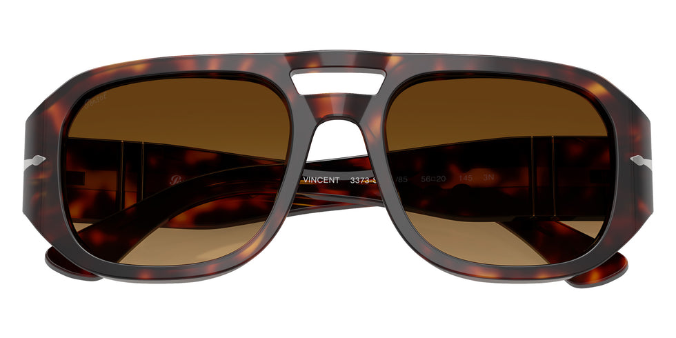 Persol® PO3373S Sunglasses PO3373S 24/85 56 - Vincent Havana Light Brown Gra