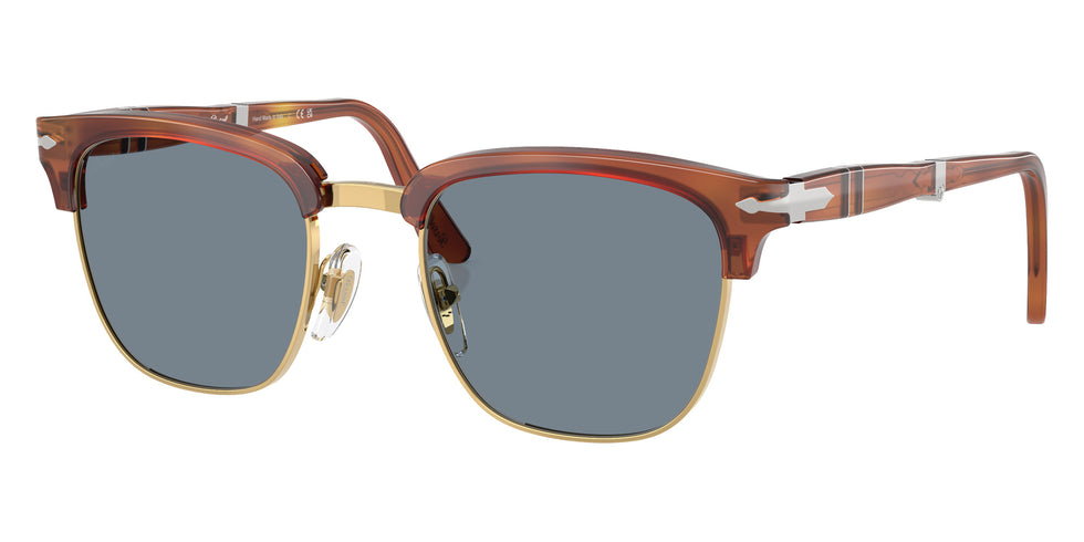 Persol® PO3375S Sunglasses PO3375S 96/56 52 - Terra Di Siena Light Blue