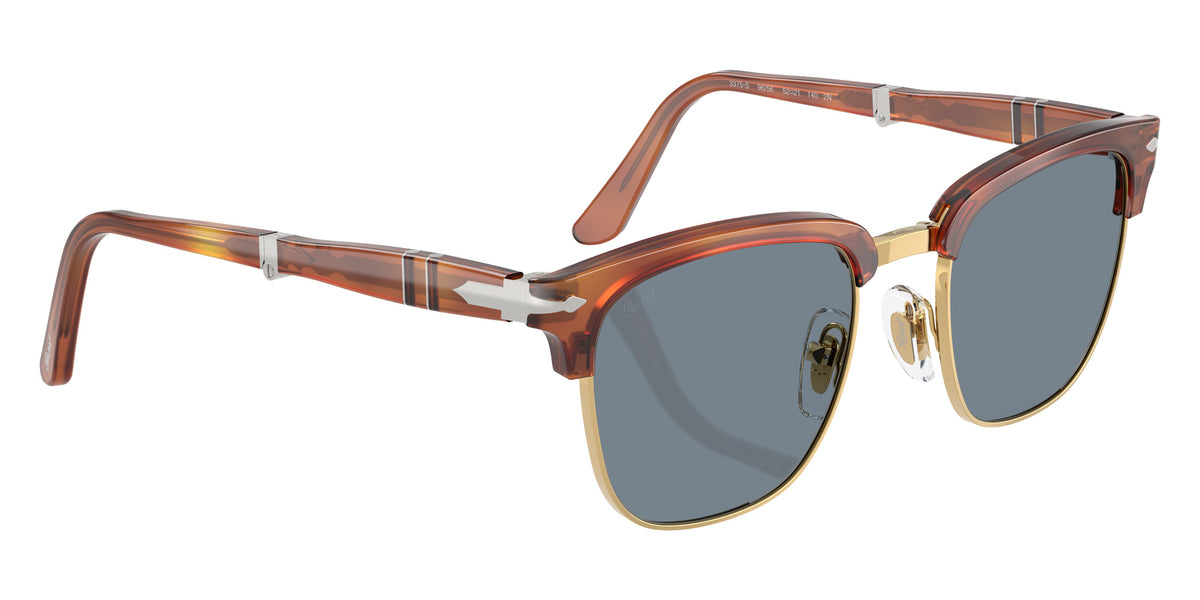 Persol® PO3375S Sunglasses PO3375S 96/56 52 - Terra Di Siena Light Blue