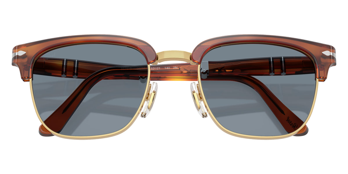 Persol® PO3375S Sunglasses PO3375S 96/56 52 - Terra Di Siena Light Blue