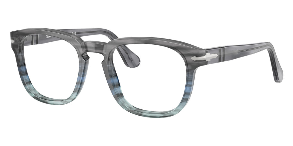 Persol® PO3376V Eyeglasses PO3376V 1205 52 - Striped Grey