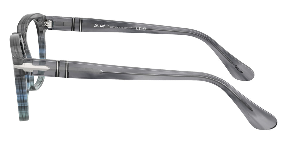 Persol® PO3376V Eyeglasses PO3376V 1205 52 - Striped Grey