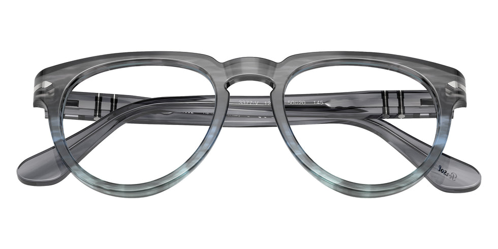 Persol® PO3377V Eyeglasses PO3377V 1205 52 - Striped Grey