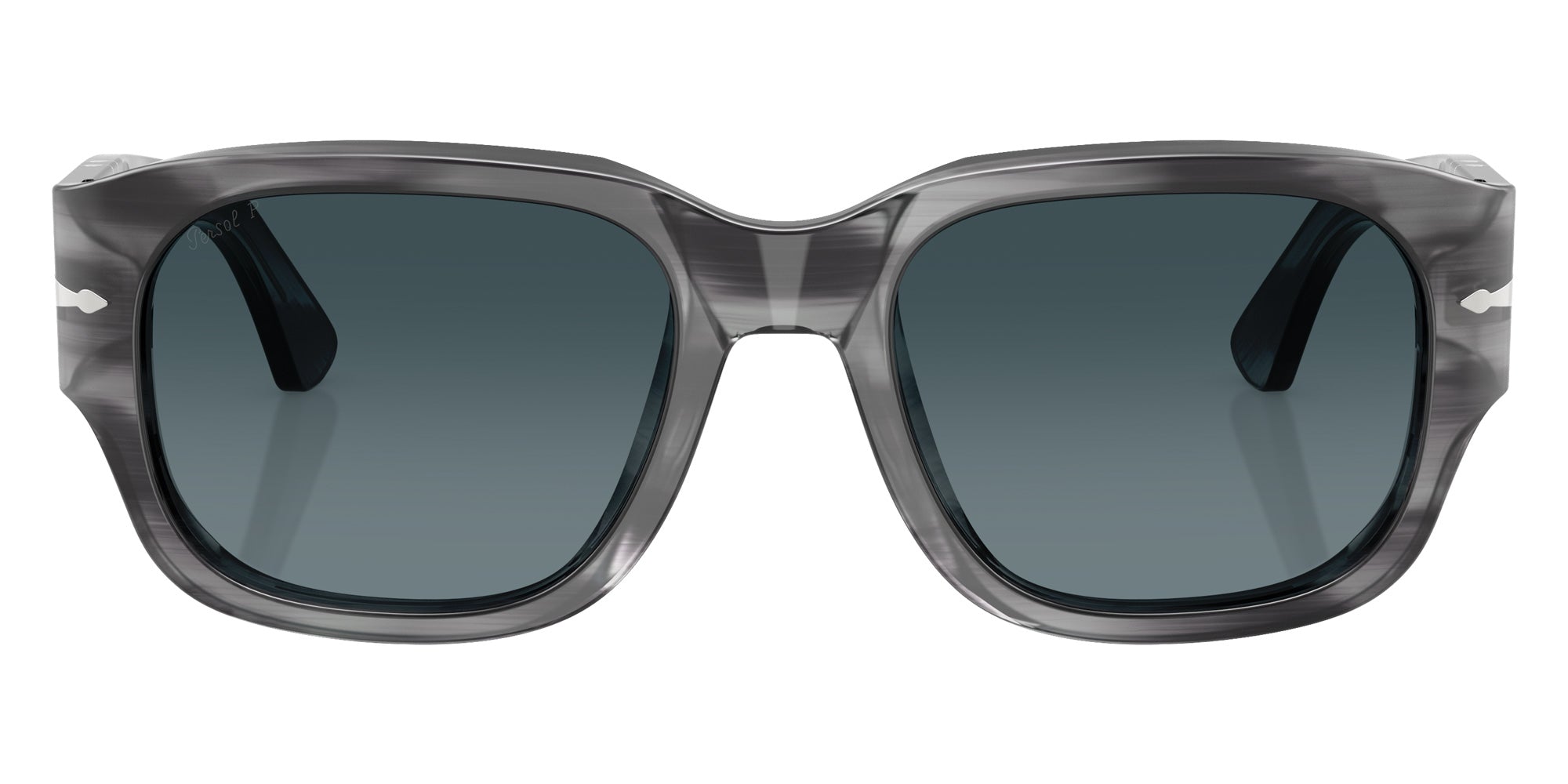 Persol® PO3380S Sunglasses PO3380S 1192S3 55 - Striped Grey Light Blue Gradie