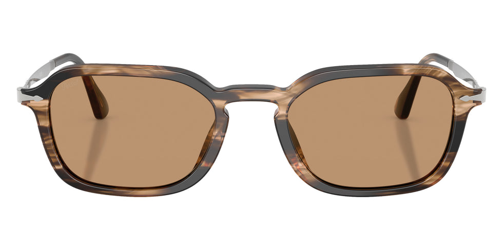 Persol® PO3381S Sunglasses PO3381S 123653 54 - Striped Black And Greish Brown