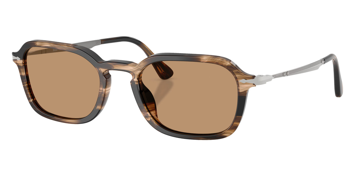 Persol® PO3381S Sunglasses PO3381S 123653 54 - Striped Black And Greish Brown