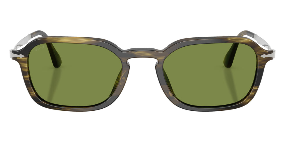 Persol® PO3381S Sunglasses PO3381S 12374E 54 - Striped Black And Olive Green