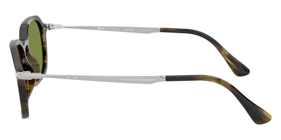 Persol® PO3381S Sunglasses PO3381S 12374E 54 - Striped Black And Olive Green