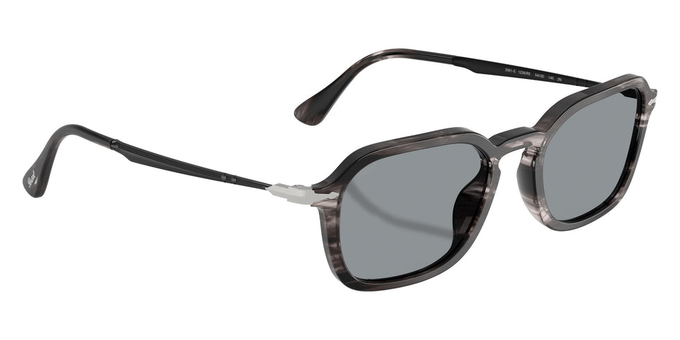 Persol® PO3381S Sunglasses PO3381S 1238R5 54 - Striped Black And Grey Blue