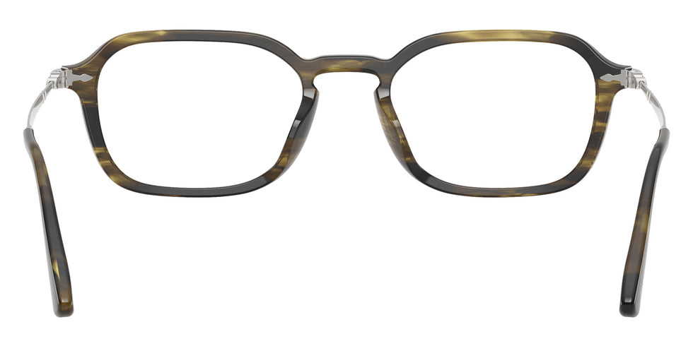 Persol® PO3381V Eyeglasses PO3381V 1237 54 - Striped Black And Olive Green