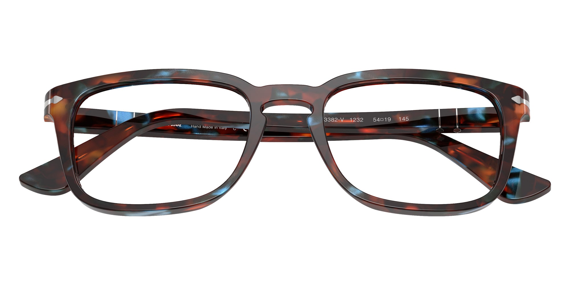Persol® PO3382V Eyeglasses PO3382V 1232 54 - Tortoise Brown And Pearl Blue