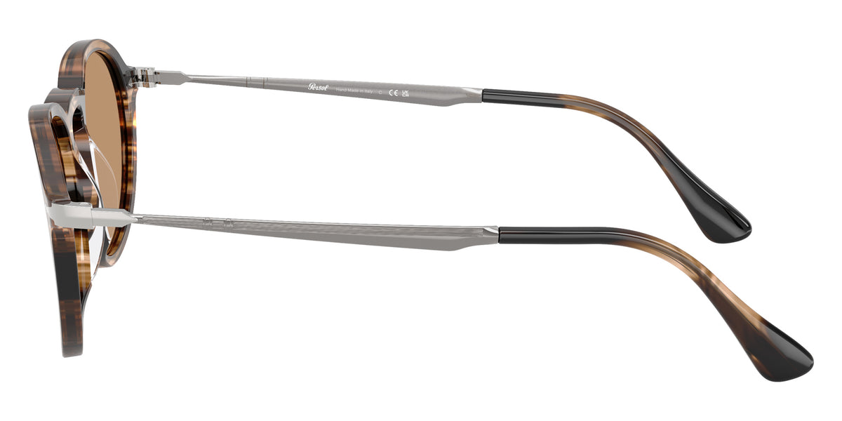 Persol® PO3383S Sunglasses PO3383S 123653 54 - Striped Black And Greish Brown