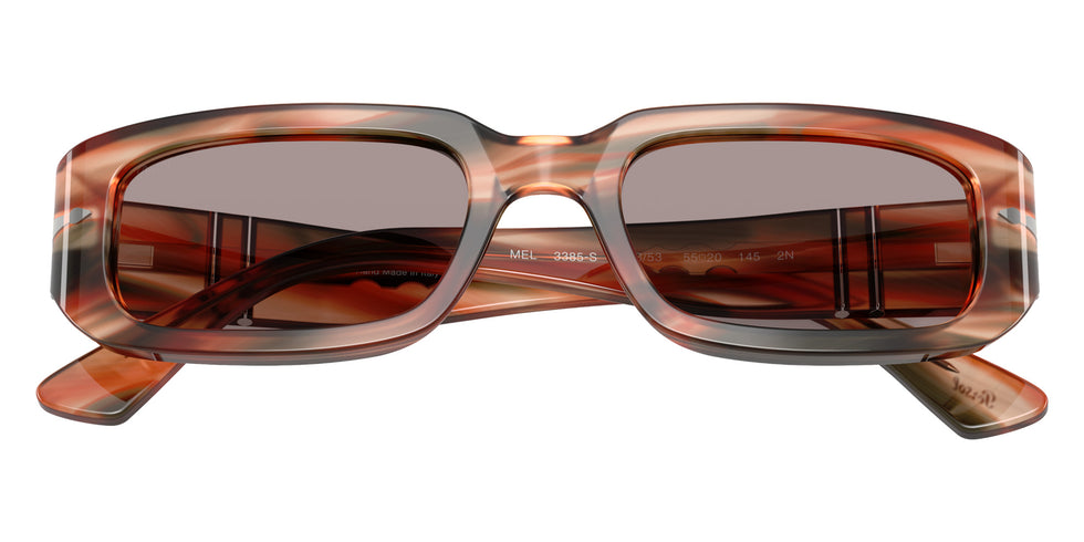 Persol® PO3385S Sunglasses PO3385S 123353 55 - Mel Striped Red And Green Viol