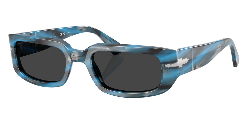 Persol® PO3385S Sunglasses PO3385S 123448 55 - Mel Striped Blue And Grey Pola
