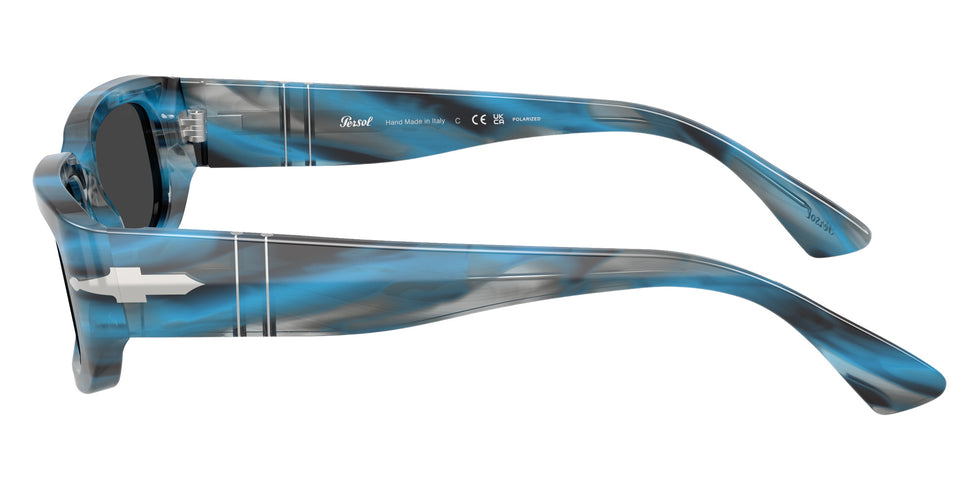 Persol® PO3385S Sunglasses PO3385S 123448 55 - Mel Striped Blue And Grey Pola