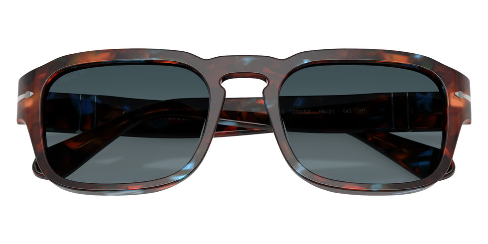 Persol® PO3386S Sunglasses PO3386S 1232S3 56 - Tortoise Brown And Pearl Blue