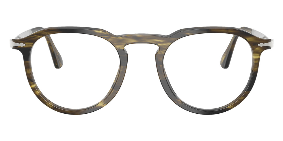 Persol® PO3387V Eyeglasses PO3387V 1237 51 - Pier Striped Black And Olive G