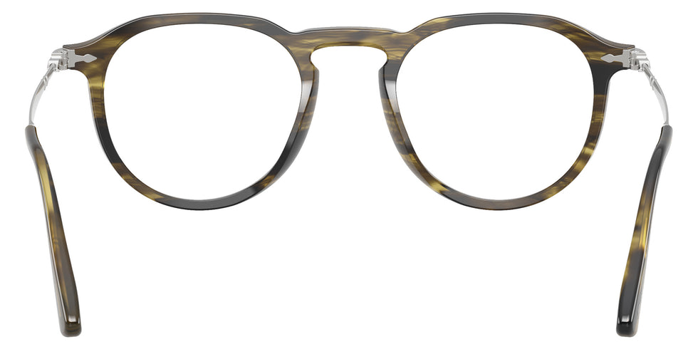 Persol® PO3387V Eyeglasses PO3387V 1237 51 - Pier Striped Black And Olive G