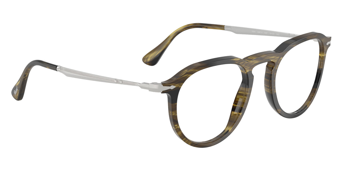 Persol® PO3387V Eyeglasses PO3387V 1237 51 - Pier Striped Black And Olive G
