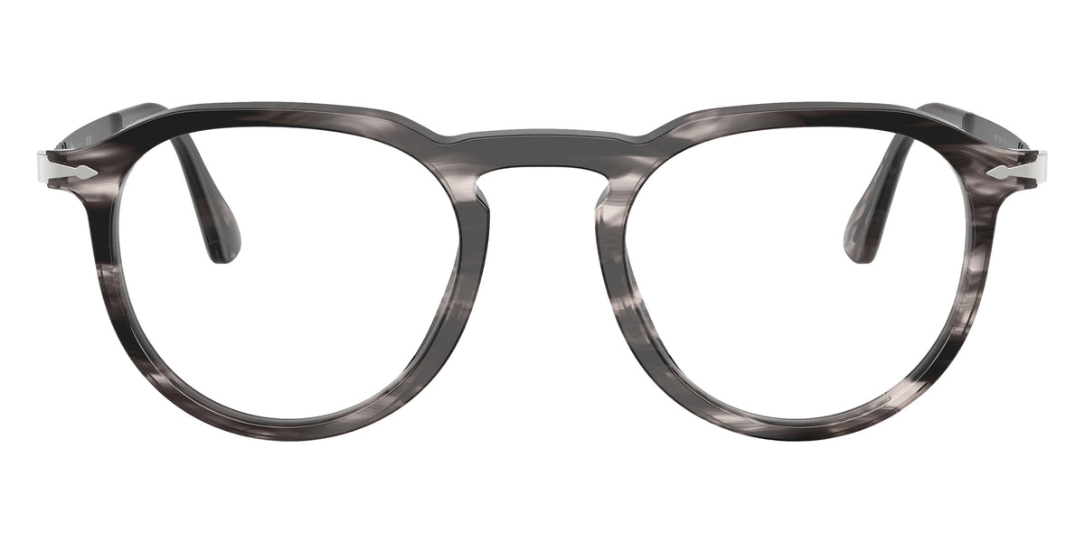 Persol® PO3387V Eyeglasses PO3387V 1238 51 - Pier Striped Black And Grey