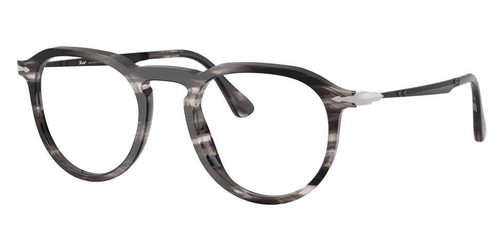 Persol® PO3387V Eyeglasses PO3387V 1238 51 - Pier Striped Black And Grey