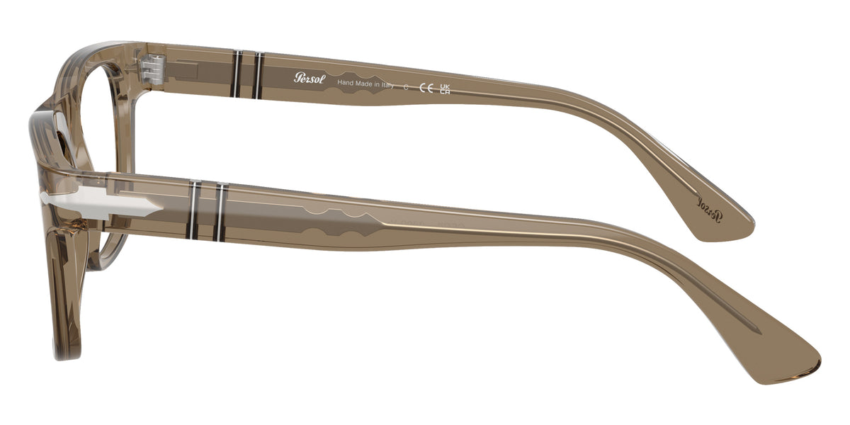 Persol® PO3389V Eyeglasses PO3389V 1228 53 - Cecil Transparent Brown Heart