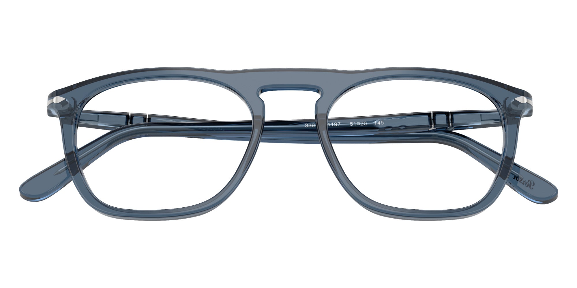 Persol® PO3391V Eyeglasses PO3391V 1197 53 - Transparent Denim Blue