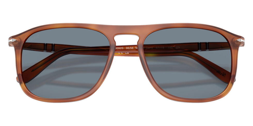 Persol® PO3392S Sunglasses PO3392S 96/56 57 - Terra Di Siena Light Blue
