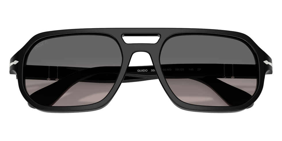 Persol® PO3393S Sunglasses PO3393S 95/M3 59 - Guido Black Gradient Grey Pola