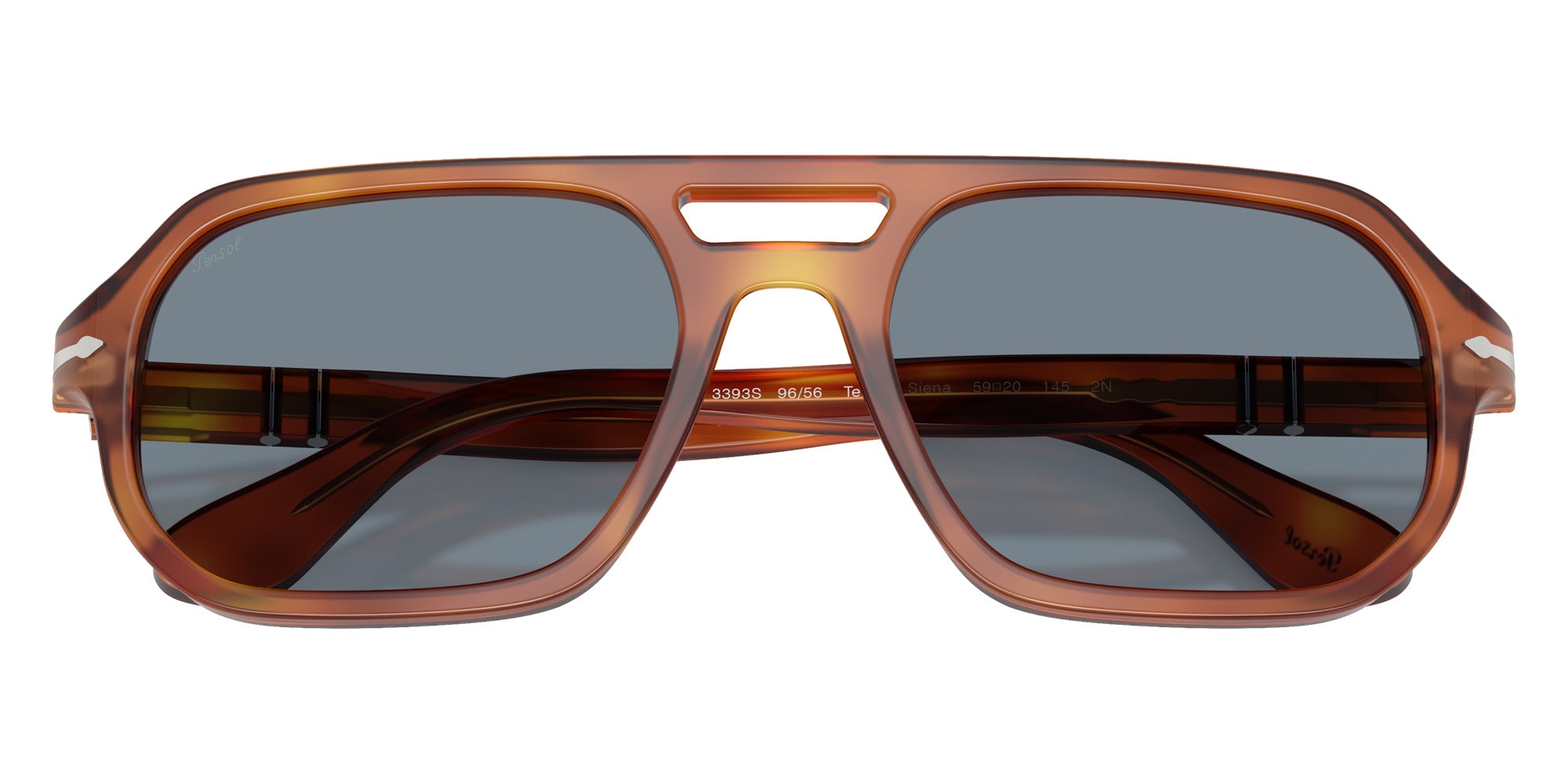 Persol® PO3393S Sunglasses PO3393S 96/56 59 - Guido Terra Di Siena Light Blu