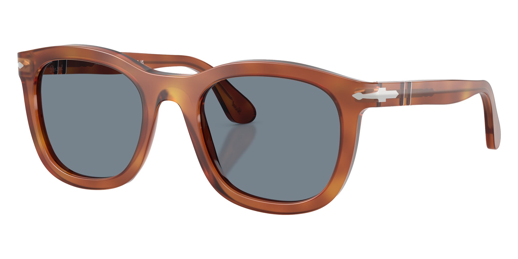 Persol® PO3395S Sunglasses PO3395S 96/56 52 - Terra Di Siena Light Blue