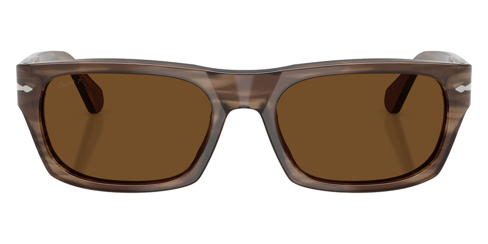 Persol® PO3398S Sunglasses PO3398S 120857 55 - Striped Brown Brown Polar