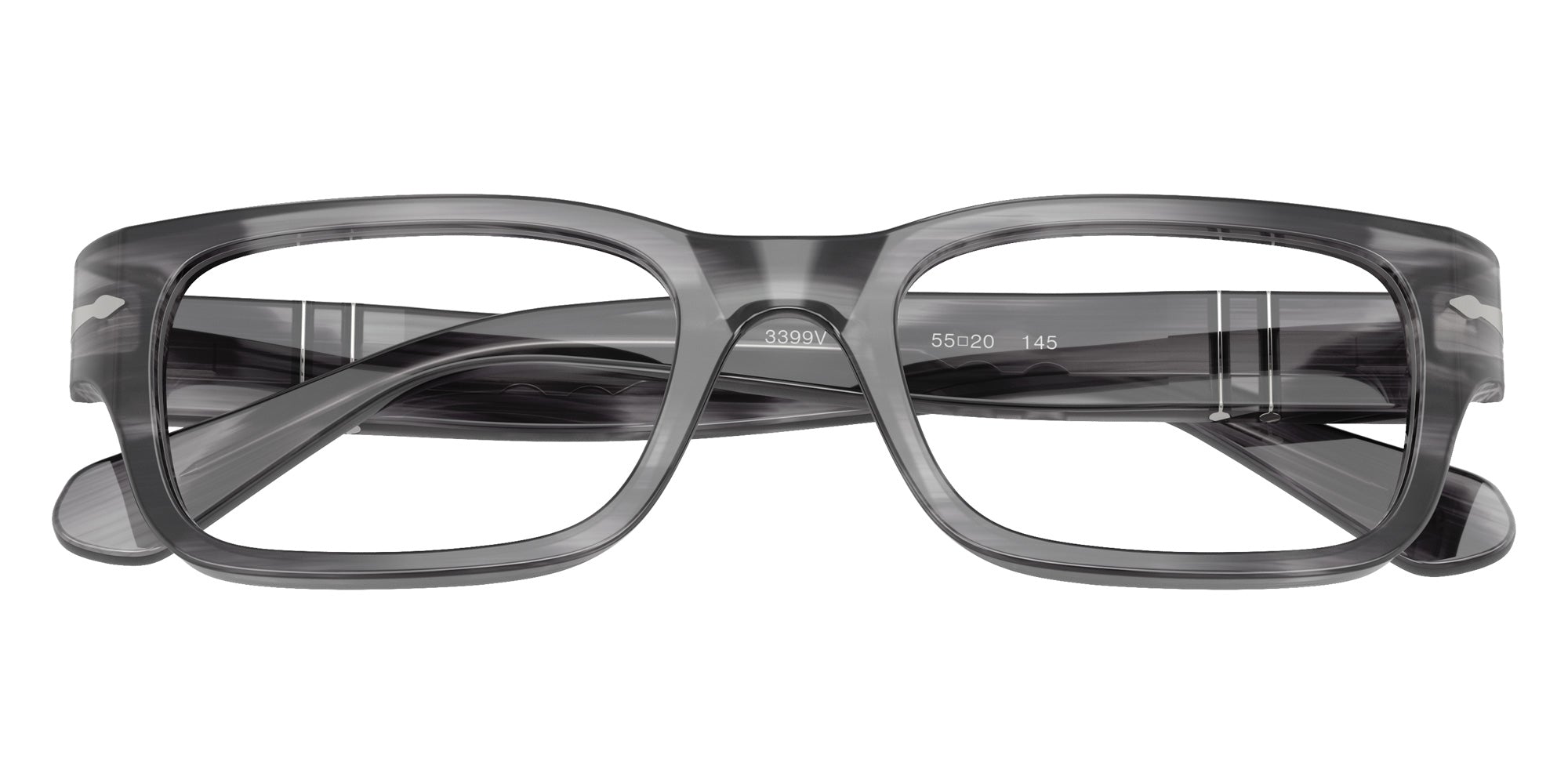 Persol® PO3399V Eyeglasses PO3399V 1192 55 - Striped Grey