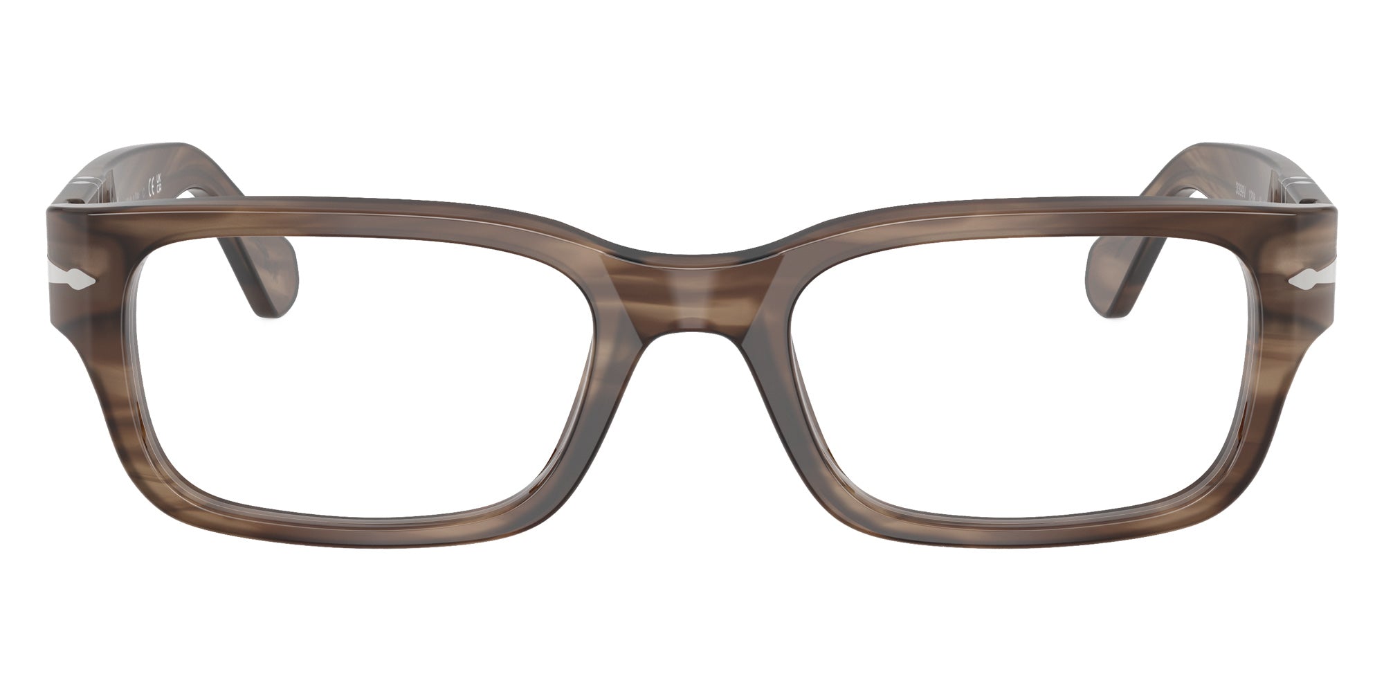 Persol® PO3399V Eyeglasses PO3399V 1208 55 - Striped Brown