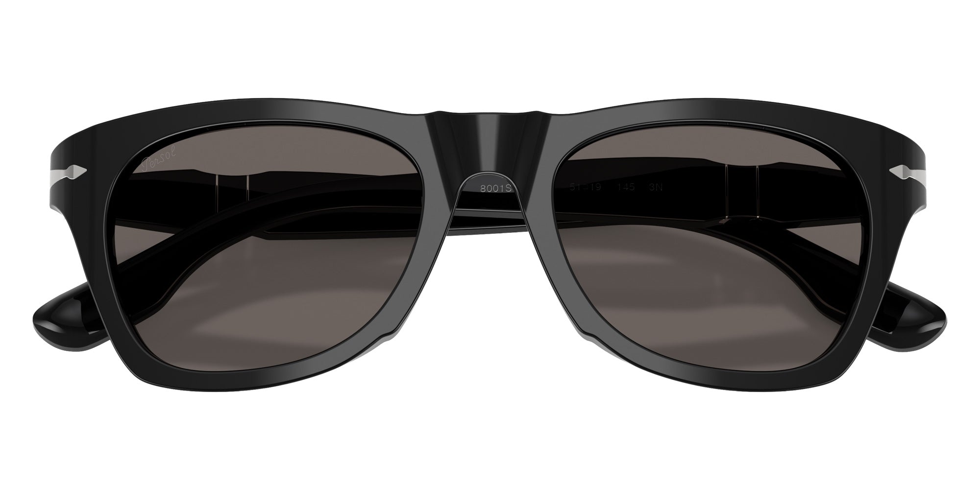Persol® PO8001S Sunglasses PO8001S 95/B1 51 - Black Dark Gryey