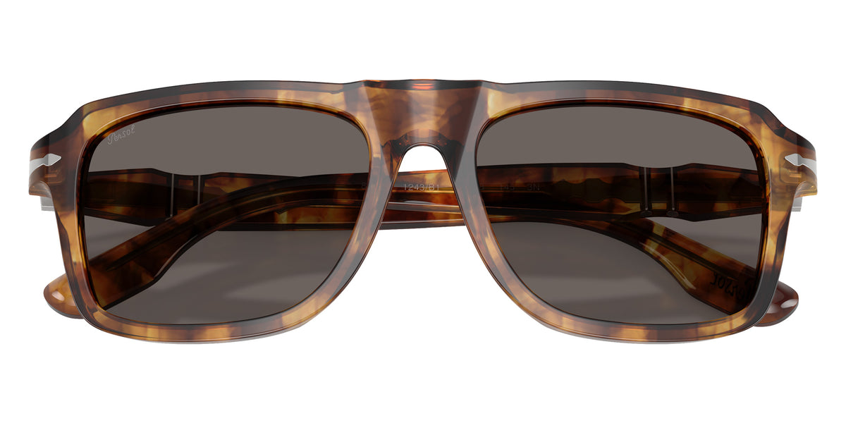 Persol® PO8002S Sunglasses PO8002S 1243B1 55 - Yellow Brown Havana Dark Grey