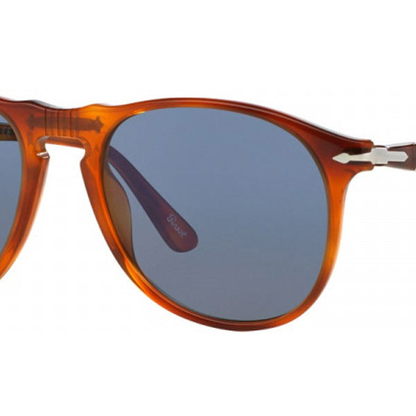 Persol® PO9649S PS PO9649S 96/56 55 - 96/56 Terra di siena / Blue Sunglasses