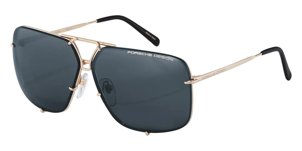 Porsche Design® Squared Aviator #1 Sunglasses - Gold
