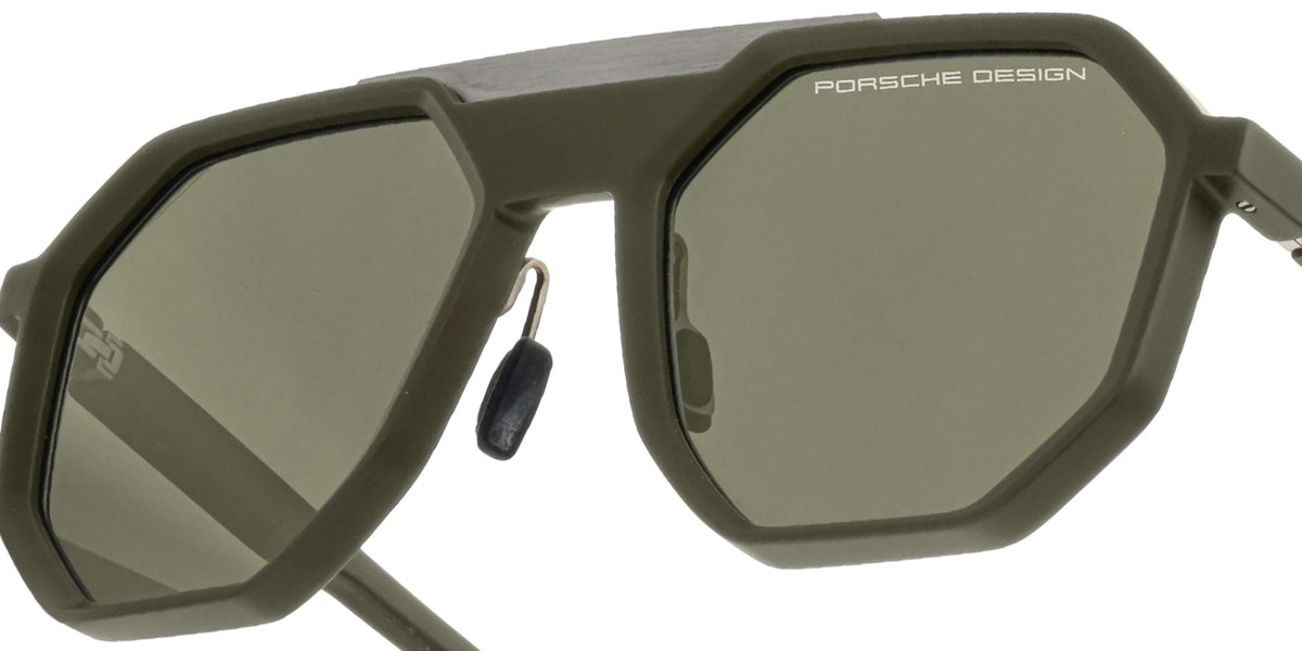 Porsche Design® Machined #2 Sunglasses - Olive Green