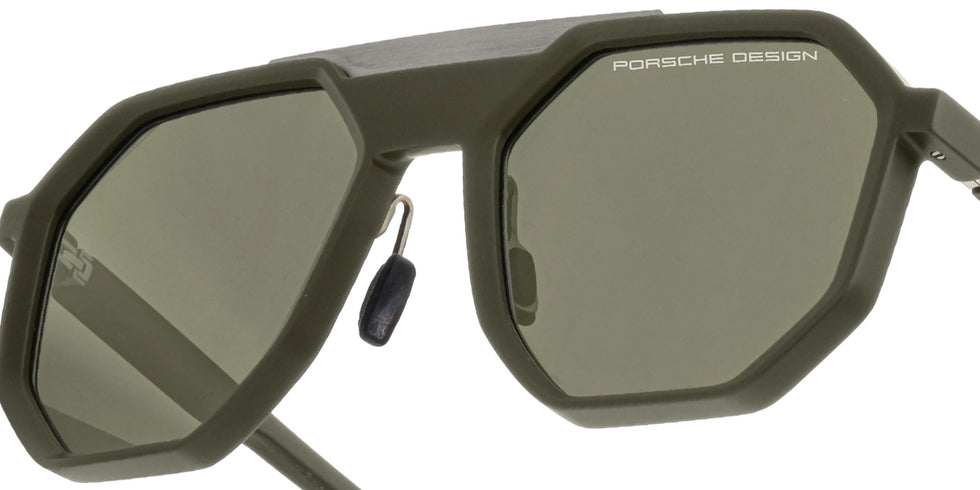 Porsche Design® Machined #2 Sunglasses - Olive Green