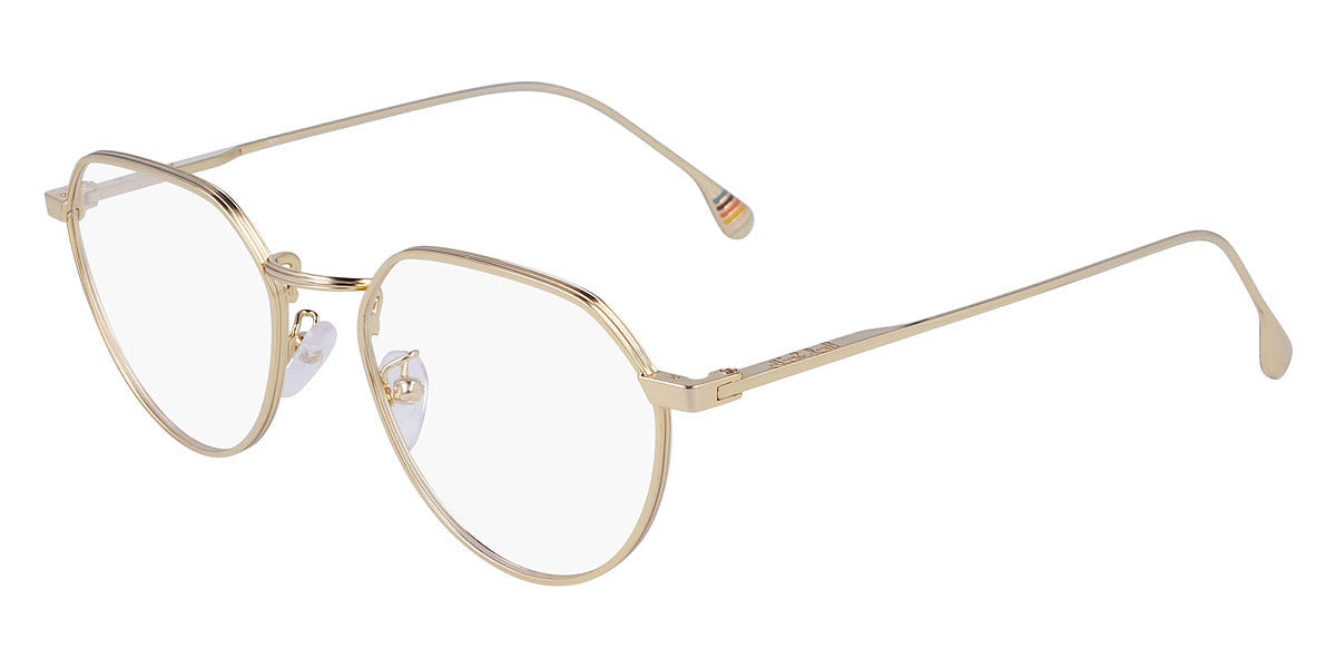 Paul Smith® Fisher PSM PSOP08751 GOWER 004 51 - 004 Shiny Silver Blue Eyeglasses