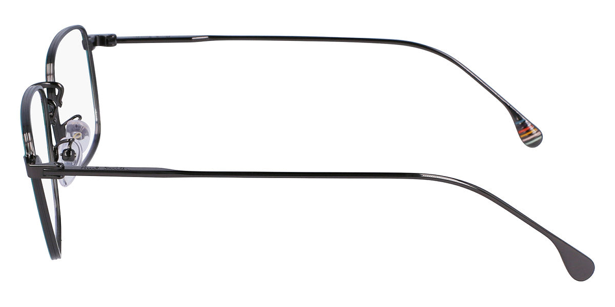 Paul Smith® Garrick PSM PSOP09652 GARRICK 003 52 - 003 Shiny Gun Metal Shiny Green Eyeglasses