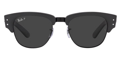Ray-Ban® MEGA CLUBMASTER 0RB0316S RB0316S 136748 53 - Gray on Black with Black Polarized lenses Sunglasses