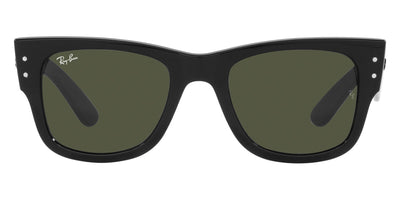 Ray-Ban® MEGA WAYFARER 0RB0840S RB0840S 901/31 51 - Black with Green lenses Sunglasses