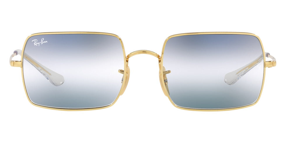 Ray-Ban® Rectangle RB1969 RB1969 001/GA 54 - Arista with Clear Gradient Blue lenses Sunglasses