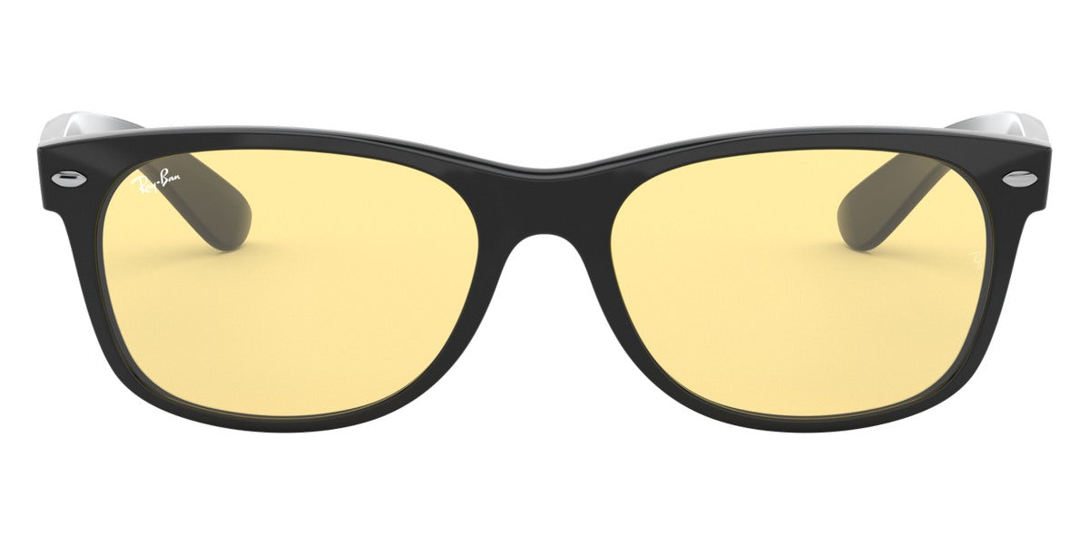 Ray-Ban® New Wayfarer Low Bridge Fit RB2132F RB2132F 601/R5 55 - Black with Light Gray lenses Sunglasses
