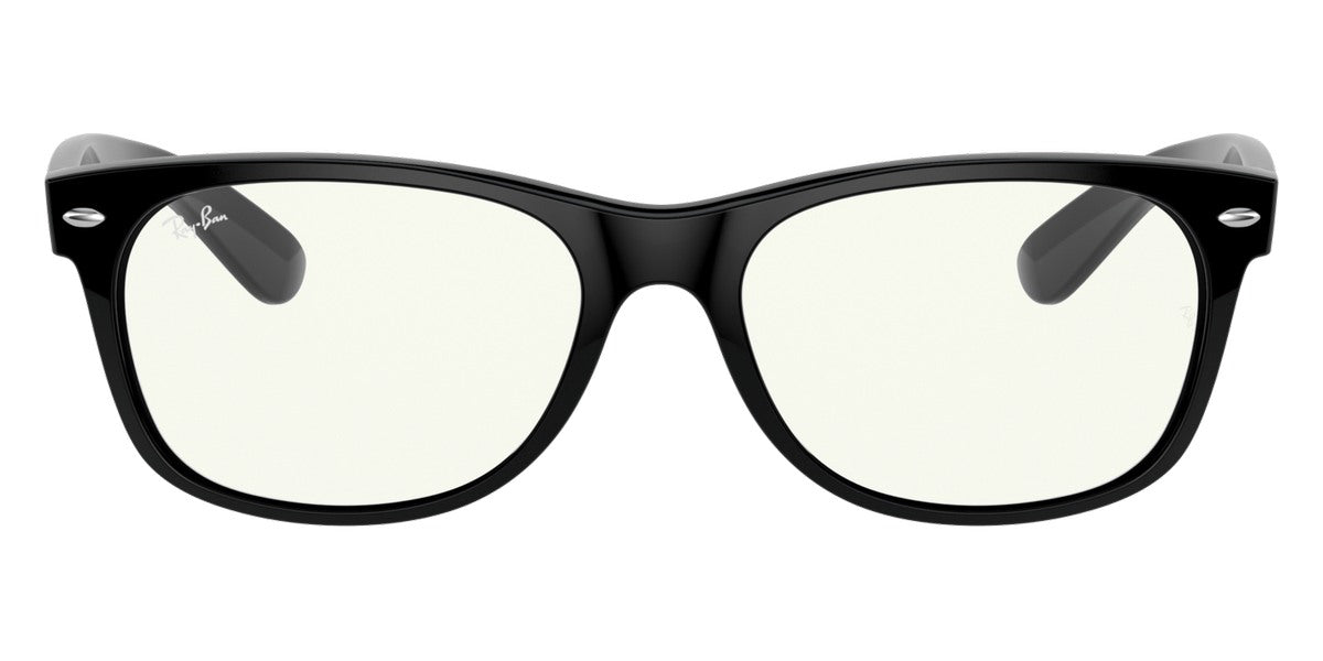 Ray-Ban® New Wayfarer Low Bridge Fit RB2132F RB2132F 601/R6 55 - Black with Yellow lenses Sunglasses