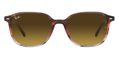 Ray-Ban® LEONARD 0RB2193 RB2193 138085 55 - Striped Brown and Red with Brown lenses Sunglasses