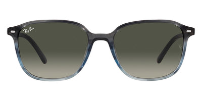 Ray-Ban® LEONARD 0RB2193 RB2193 138171 55 - Striped Gray and Blue with Gray lenses Sunglasses